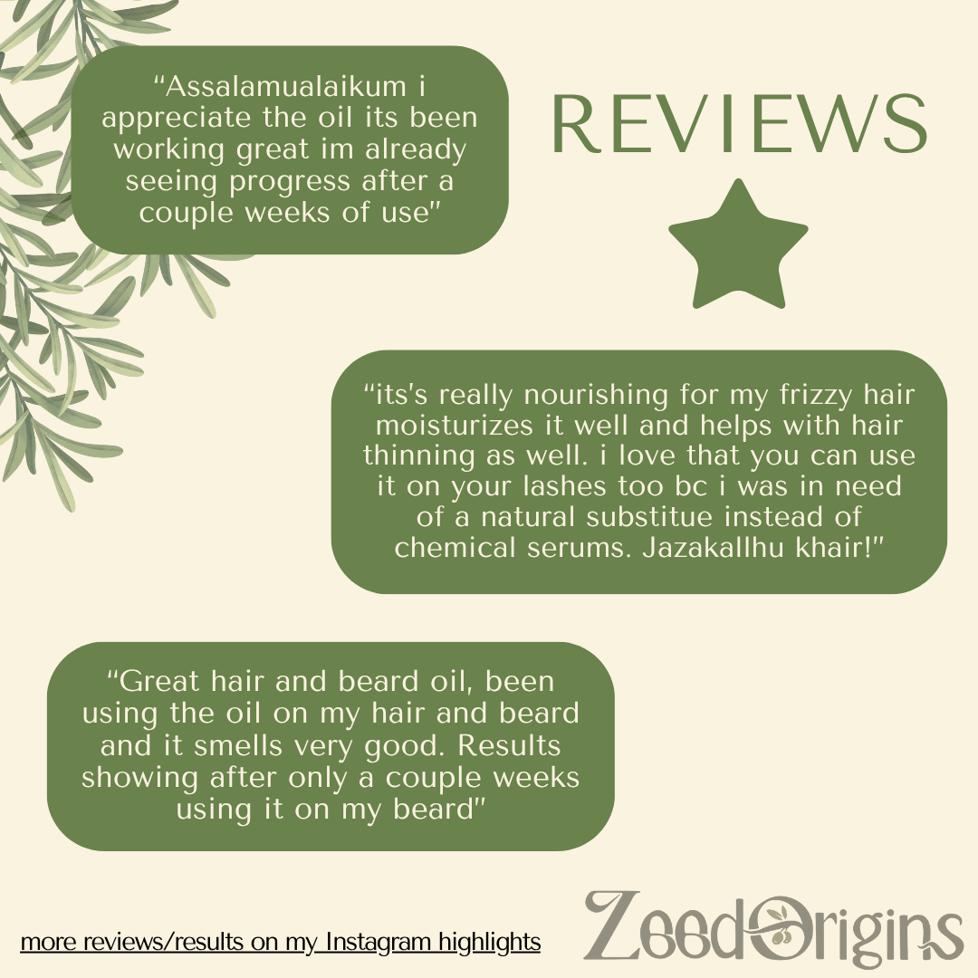 ZeedOrigins Sunnah Hair & Beard Care Oil